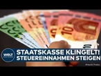 DEUTSCHLAND: Staatskasse klingelt! Steuereinnahmen von Bund und Ländern steigen deutlich!