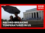 Record-breaking temperatures in US and Europe heats up again | BBC News