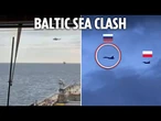 NATO fighter & Russian Su-35 CLASH over Putin's shadow fleet tanker