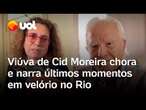 Cid Moreira: Viúva do jornalista chora e narra os últimos momentos em velório no Rio de Janeiro