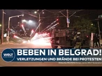 SERBIEN: Wut über Korruption! Gewalt zwischen Polizei und Demonstranten – Regierungsbüro in Flammen!