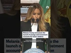 Melania Trump announces Fostering the Future Accounts
