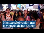 Masiva celebración en Nueva York tras la victoria de los Knicks en la NBA 53 años