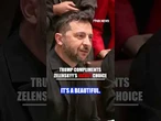 Trump on Zelenskyy's fashion choice: 'I think he looks beautiful in his jacket' #shorts #usa #trump