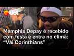 Memphis Depay é recebido com festa pela torcida do Corinthians; vídeo mostra desembarque em SP