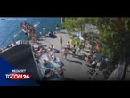 Blevio (Como), vandali fanno crollare il pontile nel lago
