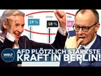 UMFRAGE-KNALL: Neue Zahlen sorgen für politischen Paukenschlag! AfD erstmals stärkste Kraft!