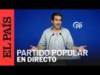 Rueda de prensa posterior a la reunión del Comité de Dirección del Partido Popular.