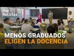 FALTAN PROFESORES de MATEMÁTICAS por la COMPETENCIA de las EMPRESAS de BIG DATA o IA | RTVE Noticias