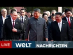 PROTZPARADE IN PEKING: Xi inszeniert große Show! Kampfansage an den Westen mit Putin und Kim | LIVE