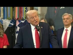 Trump adverte que EUA não pode 'esgotar' suas reservas de mísseis Tomahawk | AFP