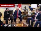 Trump tells Zelenskyy he's 'gambling with World War III' in tense exchange