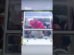 Hilarious moment Pope makes '6-7' gesture during Madrid visit