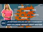 WETTER IN DEUTSCHLAND: Köln wärmer als Paris, Madrid und Athen! Der goldene Herbst geht weiter