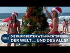 VÖLLIG SCHRÄG! Die Kuriosesten Weihnachtsfeiern des Jahres! Surfende Santas und Party im All!