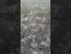 Drone video shows extensive damage in Lebanon village after Israeli airstrike