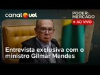 Gilmar Mendes ao vivo; banqueiro selou paz entre J&F e indiano; Tarcísio em NY | Poder e Mercado