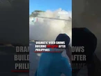 WATCH: People race out of restaurant just moments before it comes crashing down #restaurant #shorts