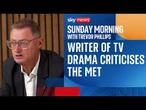 Writer of new TV drama on man shot dead at Tube station speaks to Sky News