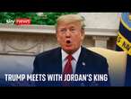 President Trump welcomes King of Jordan to the White House