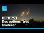 Iran-Israël : "Les options pour la République islamique sont très limitées" • FRANCE 24