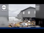 Storm-driven surf topples NC homes as hurricanes churn off East Coast