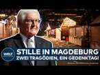 MAGDEBURG: Steinmeier gedenkt Opfern des Weihnachtsmarktanschlags und Bombennacht 1945