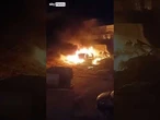 Fire burns near Indonesian Hospital in Gaza