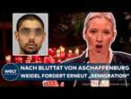 ASCHAFFENBURG: Bluttat! Messerattacke bewegt die deutsche Politik! Weidels AFD fordert 