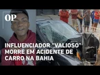 Saiba quem é "valioso", influenciador morto em acidente ao colidir com árvore em frente a cemitério