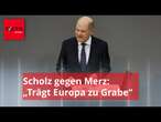 Letzter Showdown vor der Wahl: „Trägt Europa zu Grabe“: Scholz greift Friedrich Merz sehr scharf an