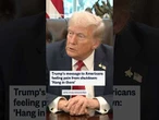 Trump's message to Americans feeling pain from shutdown: 'Hang in there'