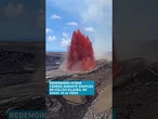 Redemoinho atinge câmera durante erupção do vulcão Kilauea, no Havaí; veja vídeo