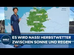 DEUTSCHLAND: Herbstwetter zwischen Sonne und Regen – „Die Mischung machts!“