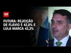 Futura/Apex: 43,8% rejeitam votar em Flávio; 43,3% em Lula | LIVE CNN