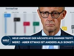 DEUTSCHLAND: Neue Umfrage! Der nächste AfD-Hammer trifft Merz - aber etwas ist anders als sonst!