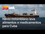 Cuba recebe 100 toneladas de ajuda humanitária da Colômbia