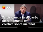 Tarcísio nega falsificação de refrigerante em coletiva sobre metanol: 'Não chegaram a esse ponto'