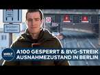 BERLIN: STAU-Chaos & BVG-Streik legen die Hauptstadt lahm - Wichtige A100-Autobahnbrücke gesperrt!