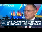 ERFURT: Chrupalla packt aus! AfD-Spitze äußert sich nach Wahl auf Parteitag in Thüringen