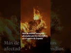 Más de 10.000 personas afectadas por los incendios en el centro de España