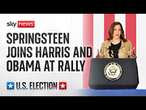 Watch live: Kamala Harris and Barack Obama joined by famous faces at campaign rally in Atlanta