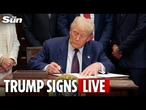 LIVE: Donald Trump signs Presidential Memorandum