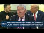 UKRAINE-KRIEG: Eskalation zwischen Trump und Selenskyj! "Putin wird noch aggressiver angreifen!"