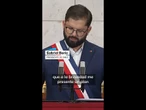 GABRIEL BORIC condena la "limpieza étnica" cometida por ISRAEL en GAZA #shorts