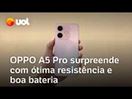 Oppo A5 Pro chega ao Brasil com bateria de dois dias e certificação militar