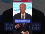 Biden announces he's a great-grandfather