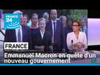 Emmanuel Macron en quête d'un nouveau gouvernement : les consultations politiques continuent