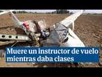 Muere un instructor de vuelo al estrellarse la avioneta mientras impartía clases en Córdoba