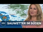 DEUTSCHLAND-WETTER: Hochsommer verabschiedet sich vorerst mit heftigen Wolkenbrüchen im Süden